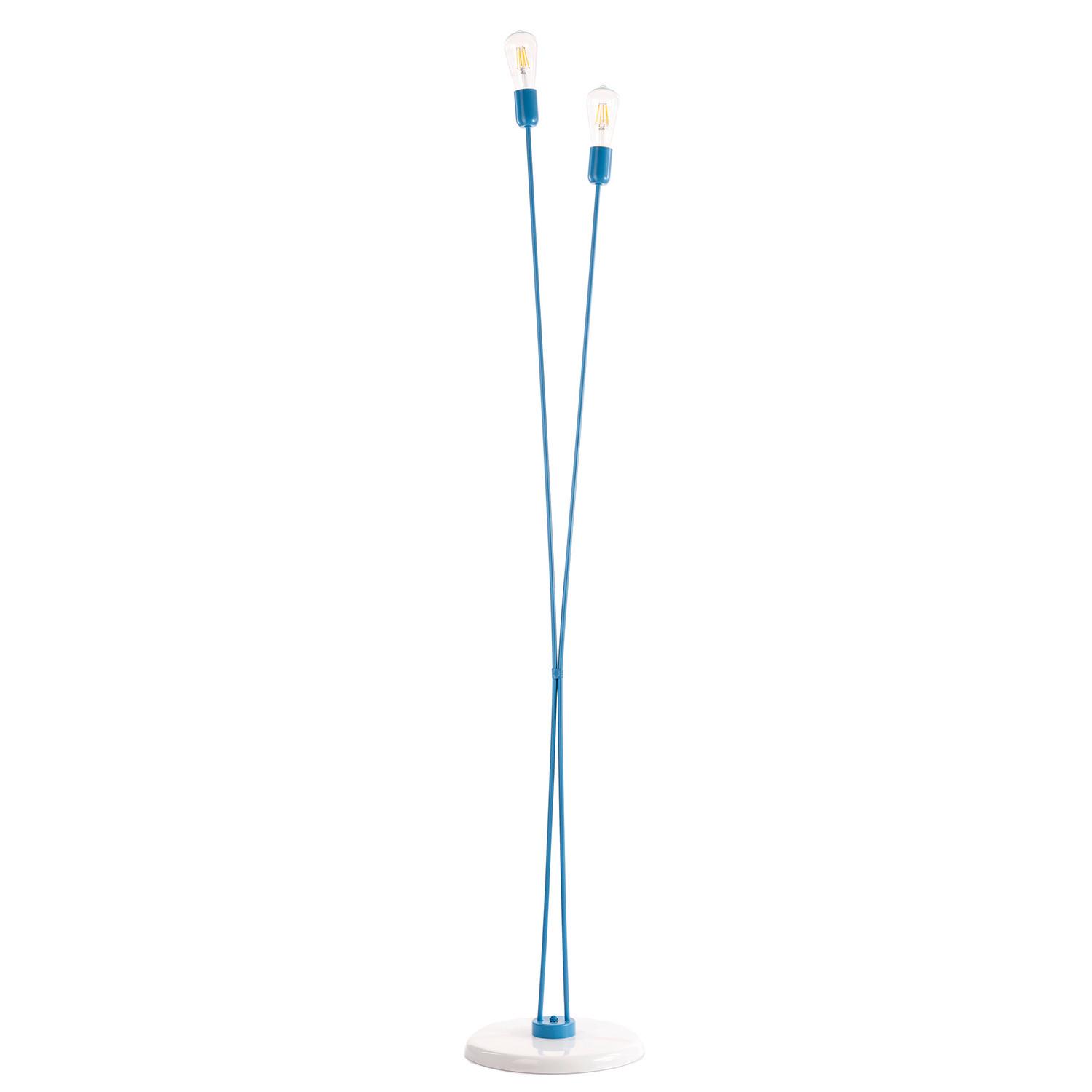 Stehleuchte 5030/ptb - Blau, Basics, Metall (32/182cm)