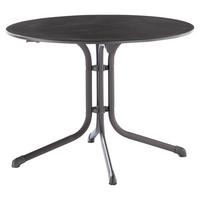 Gartentisch Klappbar Stahl D: 100cm - Anthrazit/Grau, MODERN, Holzwerkstoff/Metall (100/73cm) - Sieger