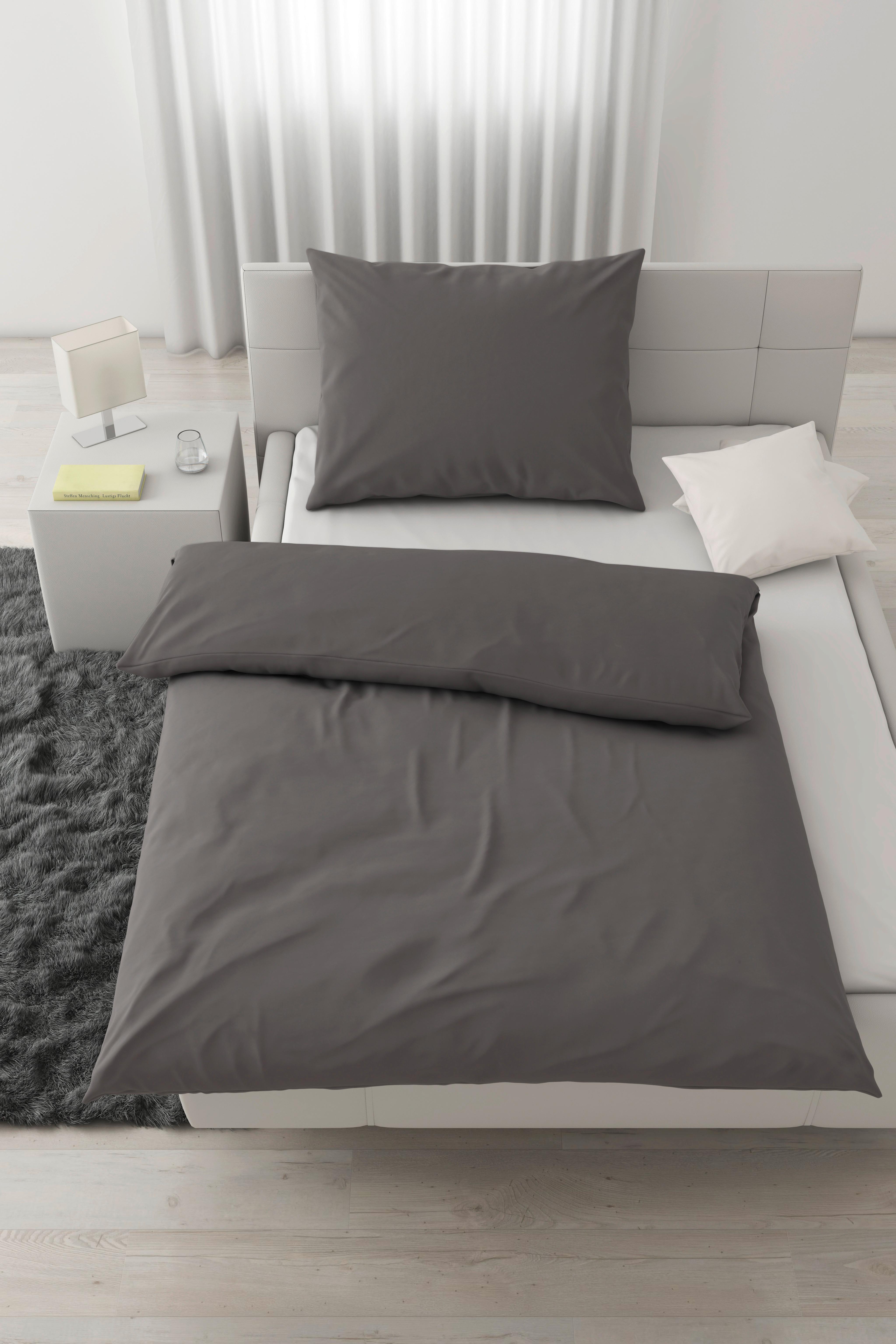 POVLEČENÍ Iris, 140/200cm, šedá - šedá, Moderní, textil (140/200cm) - Modern Living