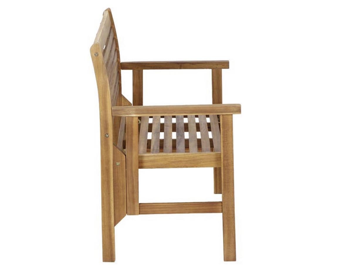 Gartenbank Holz 508761 2-Sitzer - Akaziefarben, MODERN, Holz (120/90/59,5cm) - Siena Garden