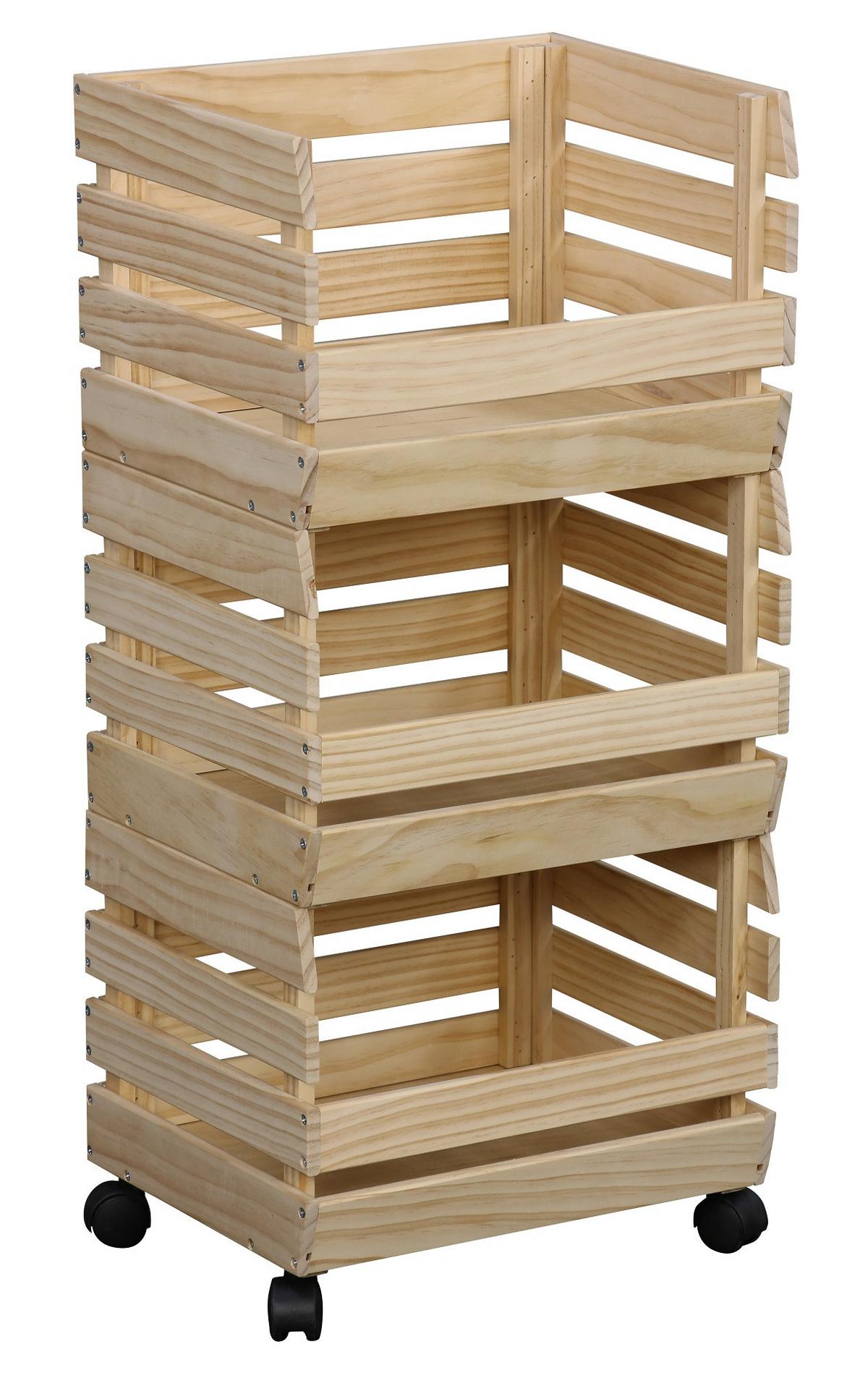 PŘÍSTAVNÝ REGÁL MALAGA - černá/přírodní barvy, Konvenční, dřevo/kompozitní dřevo (37/80/30cm) - Mömax