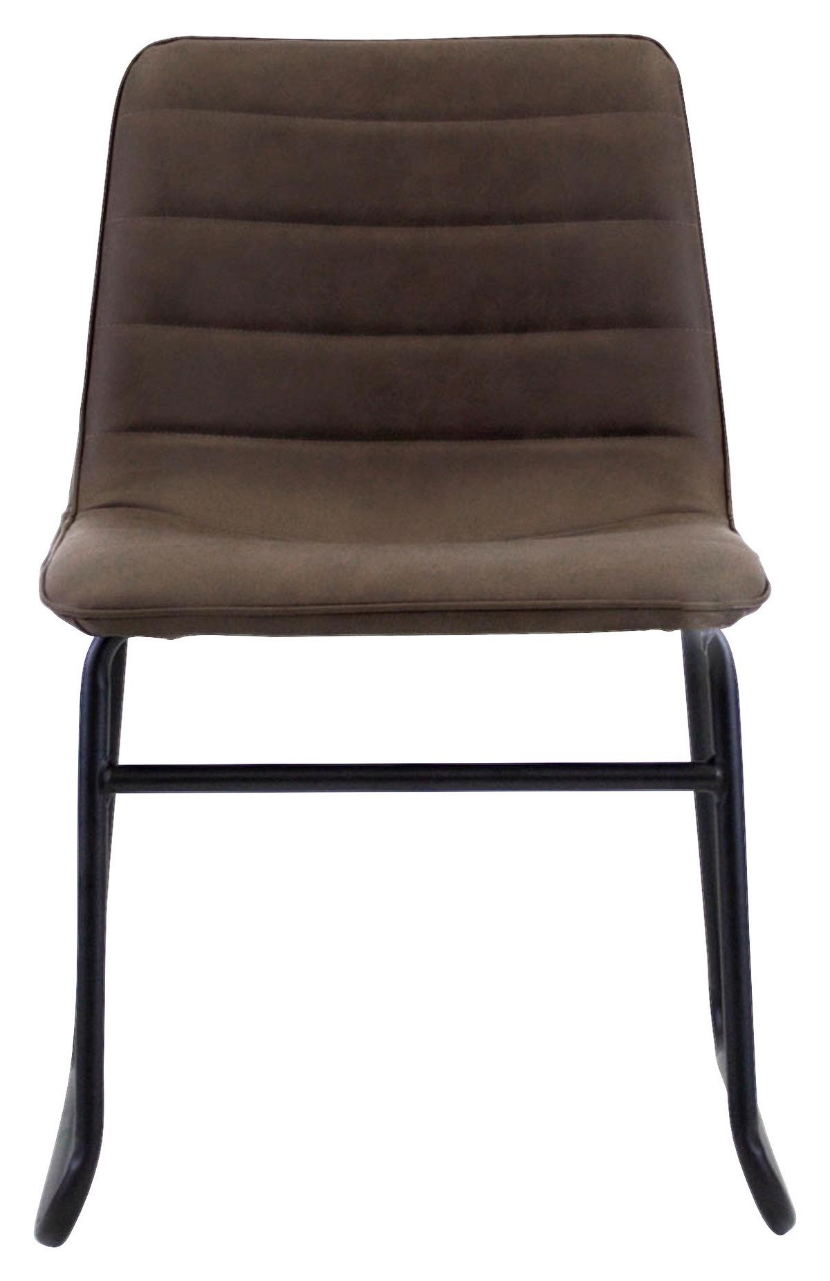Stuhl Milan - Taupe/Schwarz, KONVENTIONELL, Kunststoff/Textil (48/77/56cm) - MID.YOU