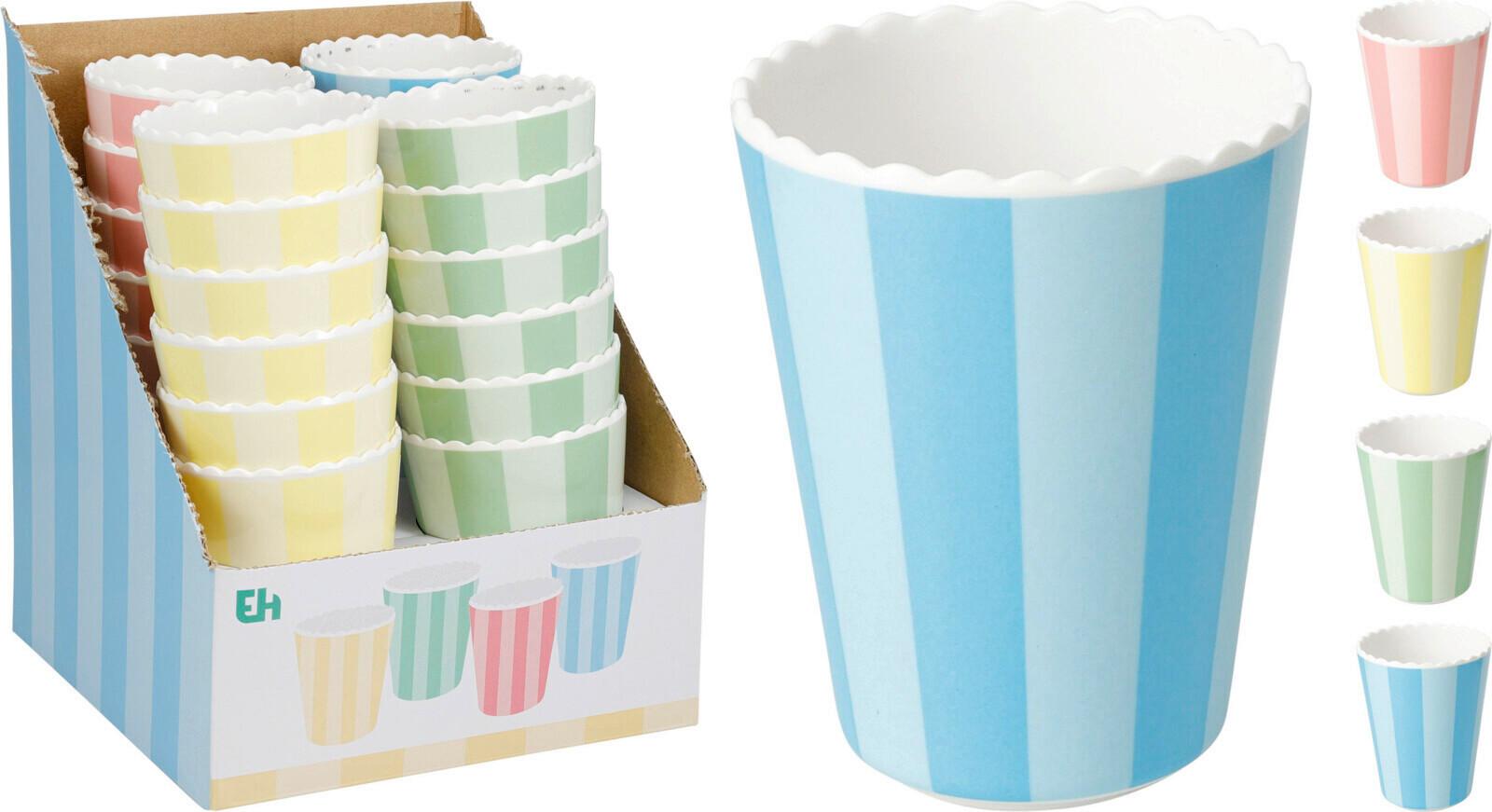 Becher Tim - Blau/Pink, Basics, Kunststoff (8/10/8cm)