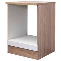Szekrény A Beépíthető Sütőnek Samoa - Sonoma tölgy/fehér, Konventionell, faalapú anyag (60/85/57cm)