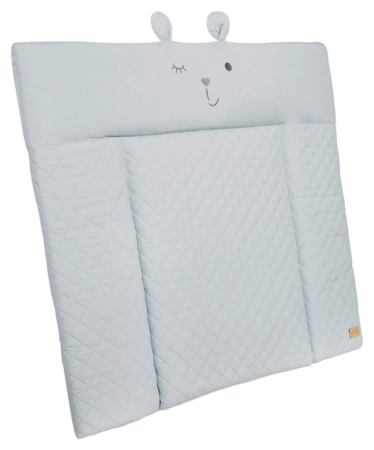 Prebaľovacia podložka BEAR BLAU, 85x75 cm - svetlomodrá, Konventionell, textil (85/4/75cm)