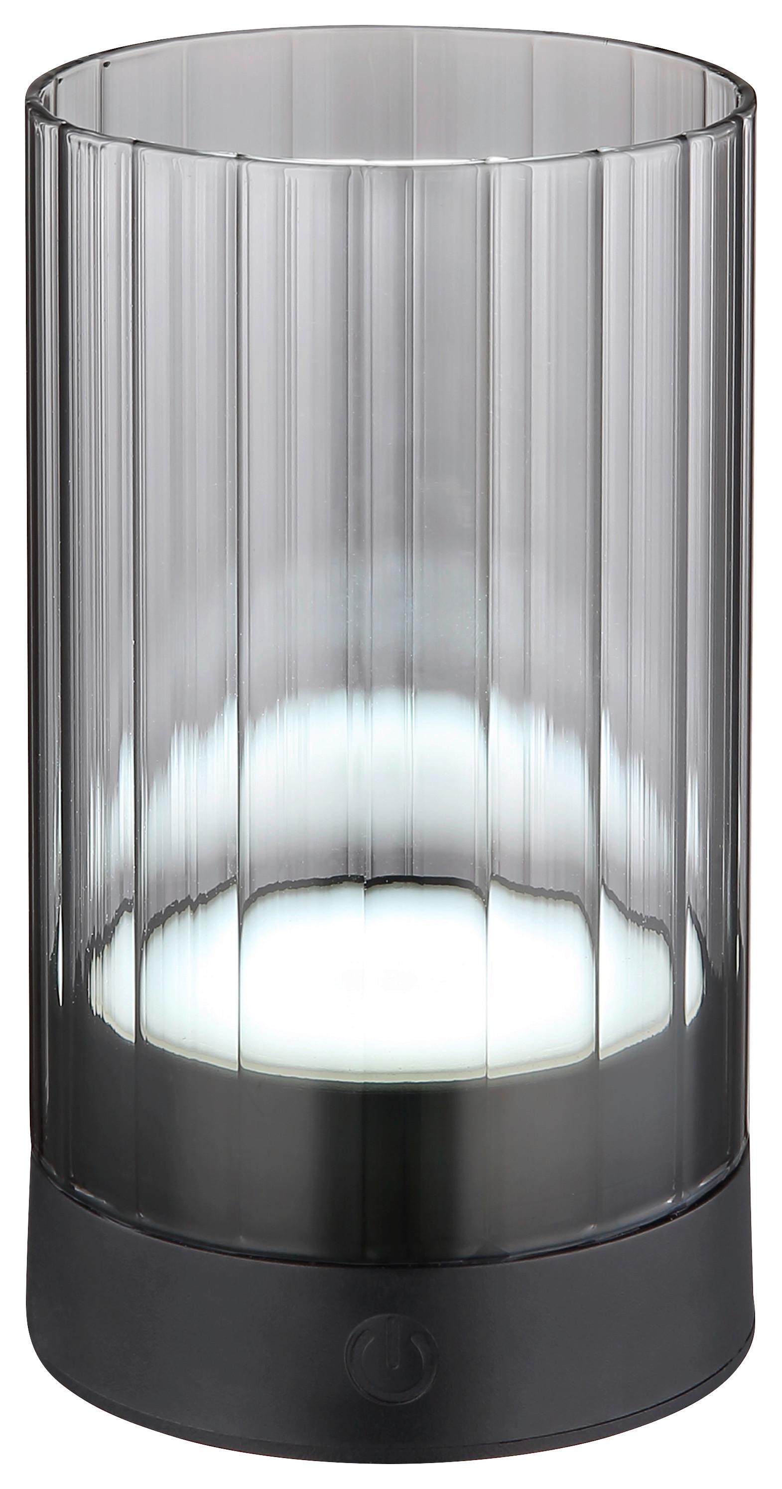 Akku-tischleuchte Adison - Schwarz, MODERN, Glas/Kunststoff (8/14cm) - James Wood