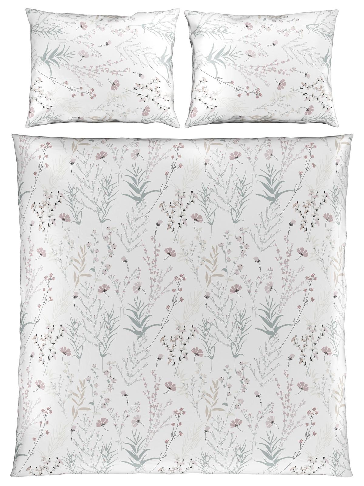 Povlečení Lina XXL, 2x70/90 200/220cm - bílá, Konvenční, textil (200/220cm) - Mömax