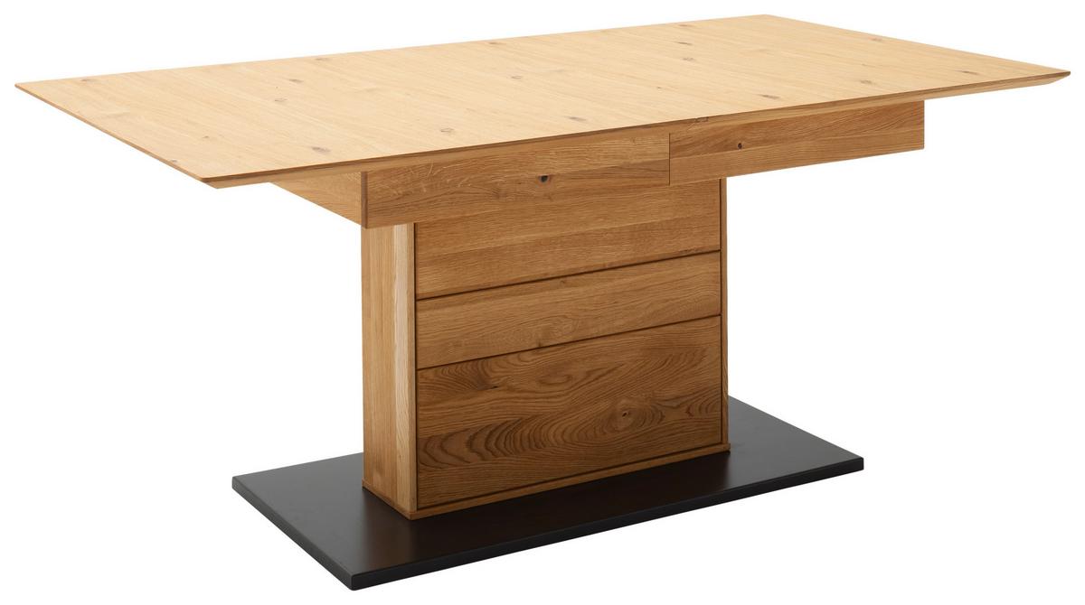 Esstisch Ausziehbar Wildeiche Como 180-230/100 Cm - Wildeiche/Anthrazit, Natur, Holz/Holzwerkstoff (180-230/100/77cm) - MID.YOU