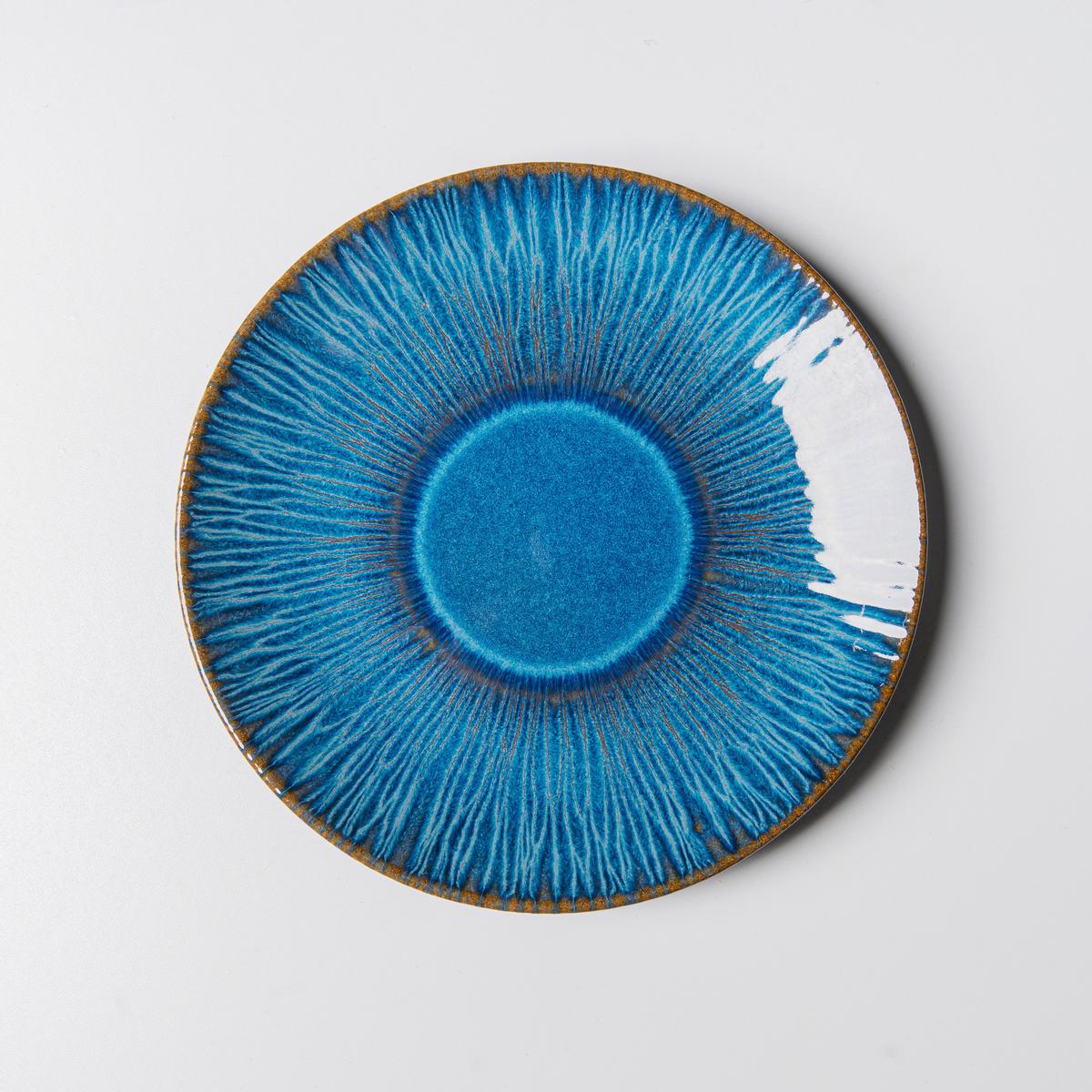 Dessertellerset 4 -teilig. Steinzeug, Blau - Blau, Basics, Keramik (21/2,5cm) - Gipfelstück