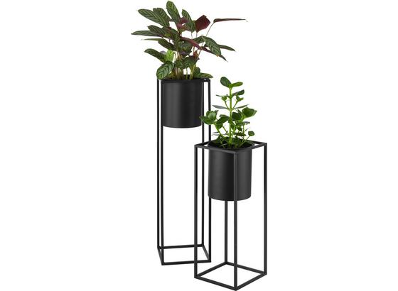 Kvetináč Kiara - čierna, Štýlový, kov (20,8/55,5cm) - Mömax modern living Kvetináč Kiara - čierna, Štýlový, kov (20,8/55,5cm) - Mömax modern living
