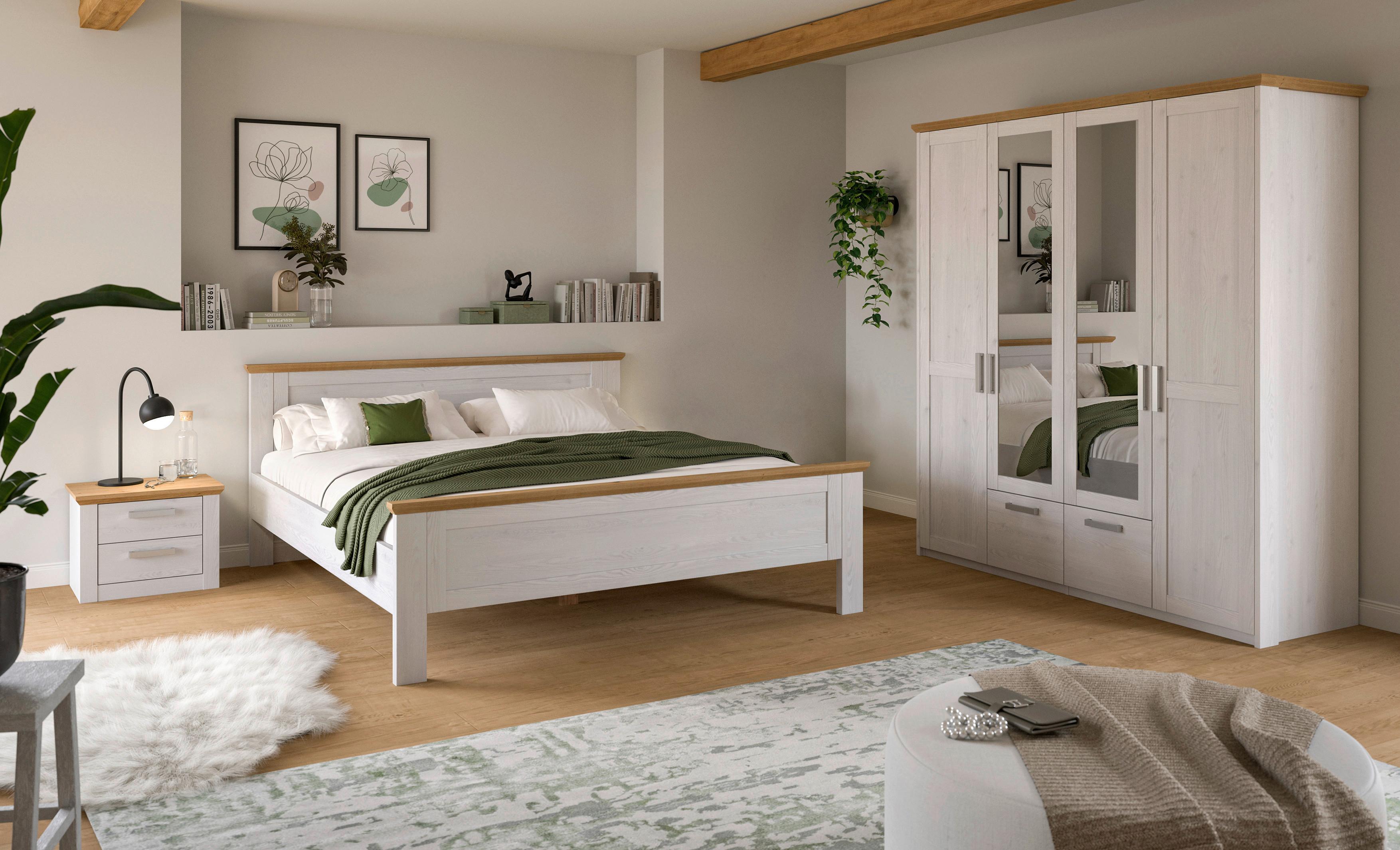Schlafzimmer Verona Lärchefarben/Eiche D. 3-Teilig - Lärchefarben/Eiche Artisan, ROMANTIK / LANDHAUS, Holzwerkstoff - Livetastic