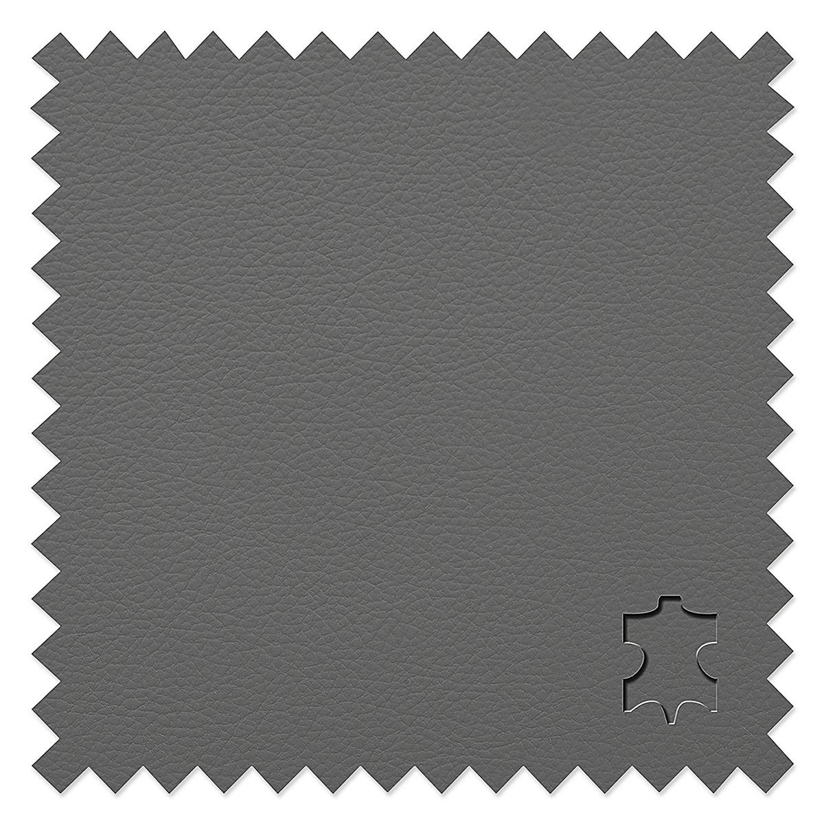 2-Sitzer-Sofa Oslo Beige B: 150 cm - Anthrazit/Schwarz, Design, Leder (150/92/85cm) - Livetastic