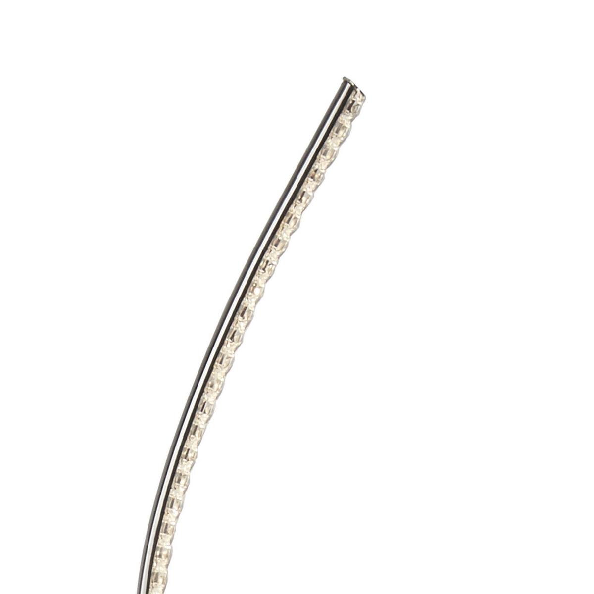 Led Állólámpa Eu9219cc - krómszínű/átlátszó, Design, üveg/fém (23/28/147cm)