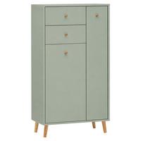 HIGHBOARD Bjarne Grün B: 60,2cm - Weiß/Grün, Design, Holzwerkstoff (60,2/103,4/33,05cm) - MID.YOU