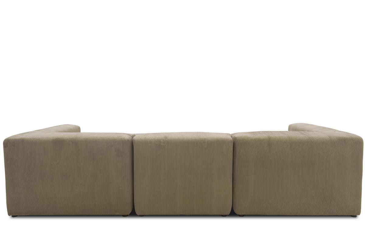3-sitzer-sofa Schlammfarben B: 301 Cm - Schlammfarben/Schwarz, Design, Textil (301/69/108cm) - MID.YOU