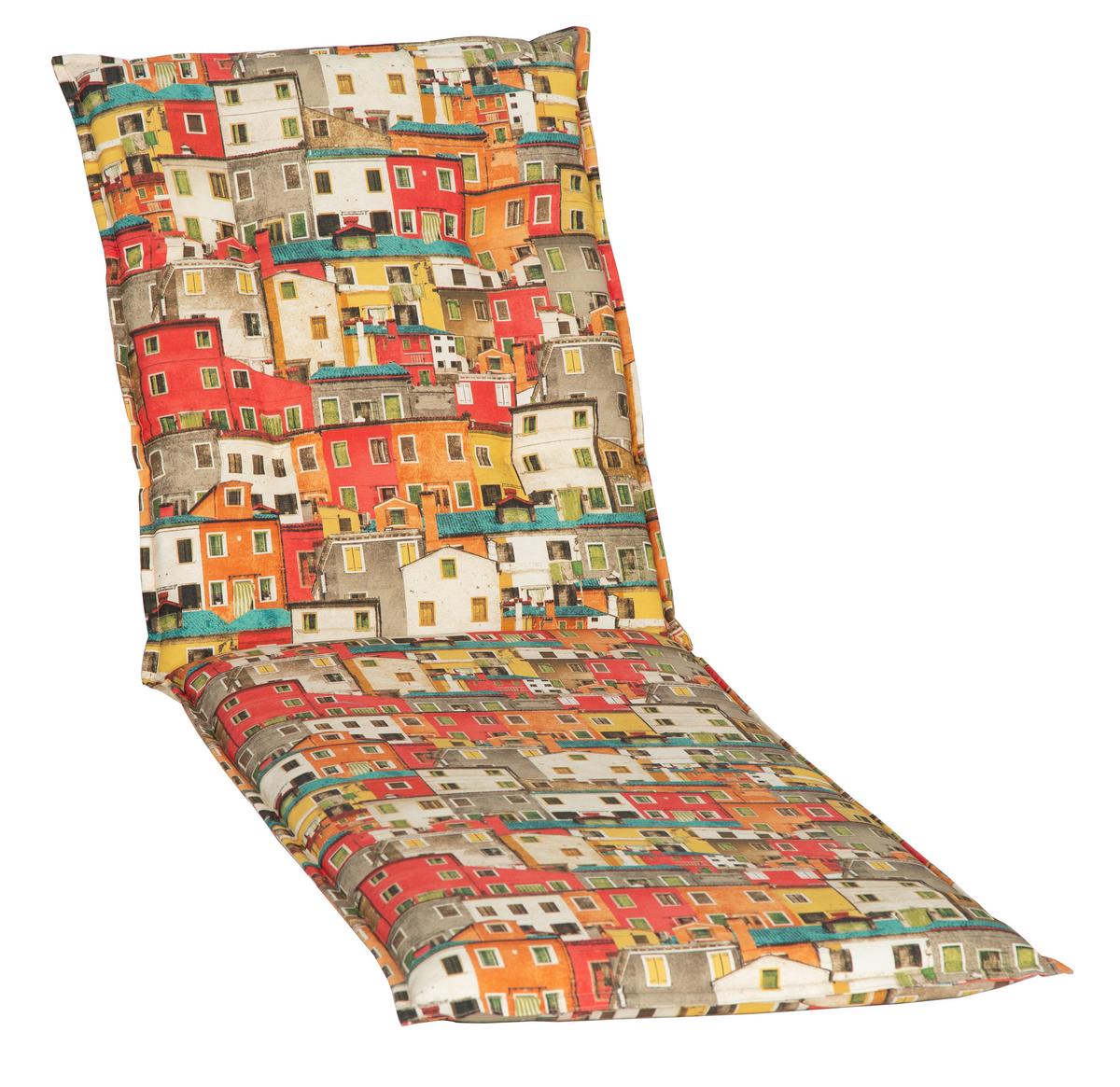 Auflage Für Liege Tours 191x58x8 Cm Multicolor - Rot/Orange, Basics, Textil (191/58/8cm) - Gardenson