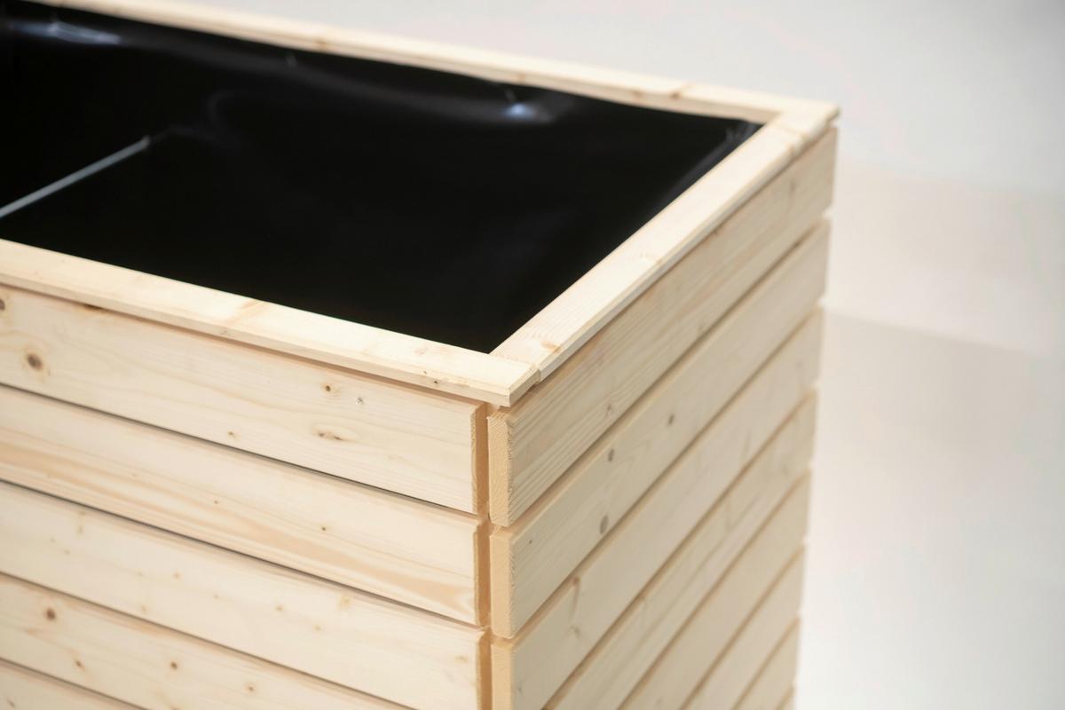 Hochbeet Holz Hochbeet Fichte XL - Fichtefarben, Basics, Holz (70/90/170cm)