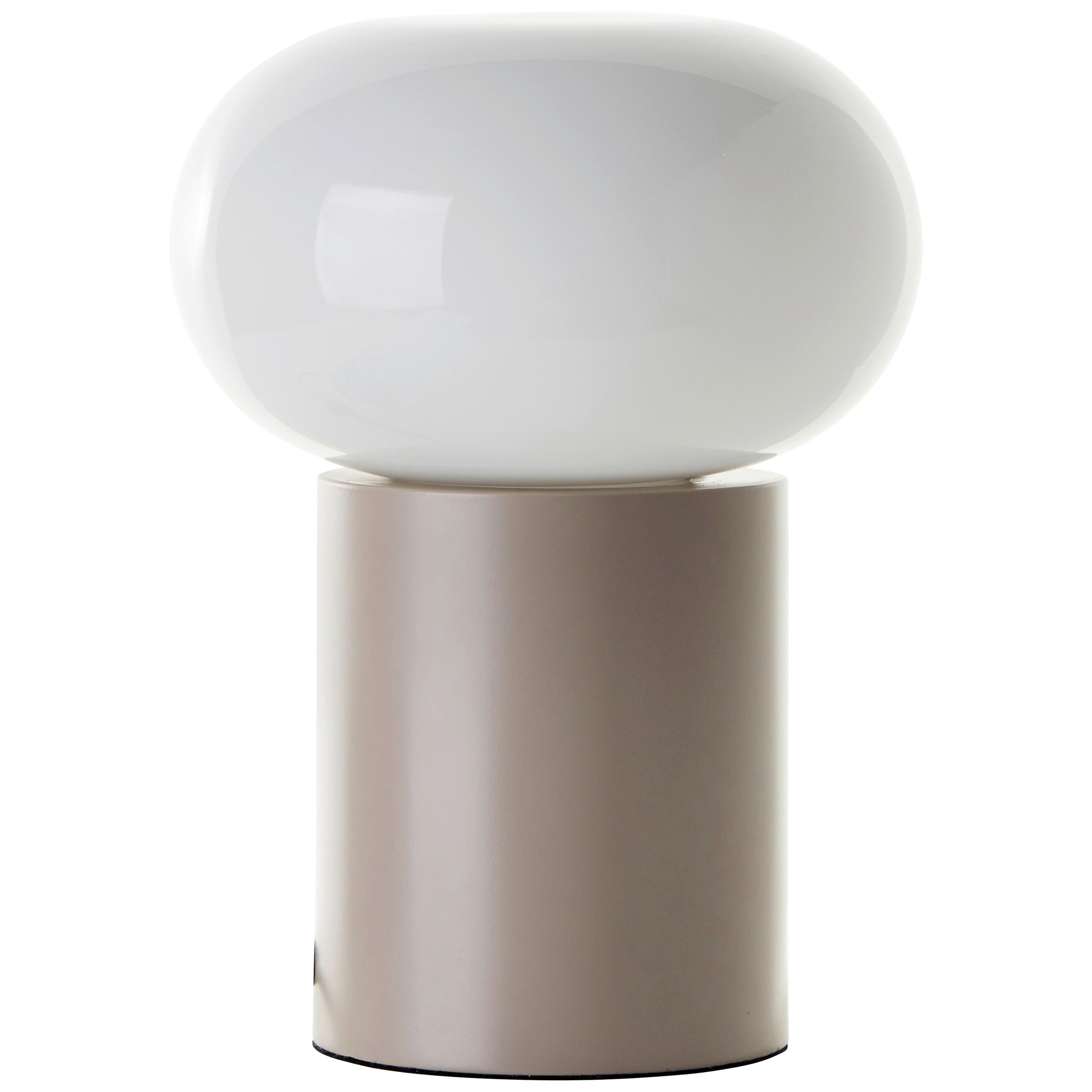Tischleuchte 99003/20 Daeny - Taupe/Weiß, Design, Glas/Metall (20/27cm) - Brilliant