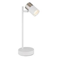 Tischleuchte 57851t - Transparent/Weiß, Design, Kunststoff/Metall (13,2/12/35cm) - Globo
