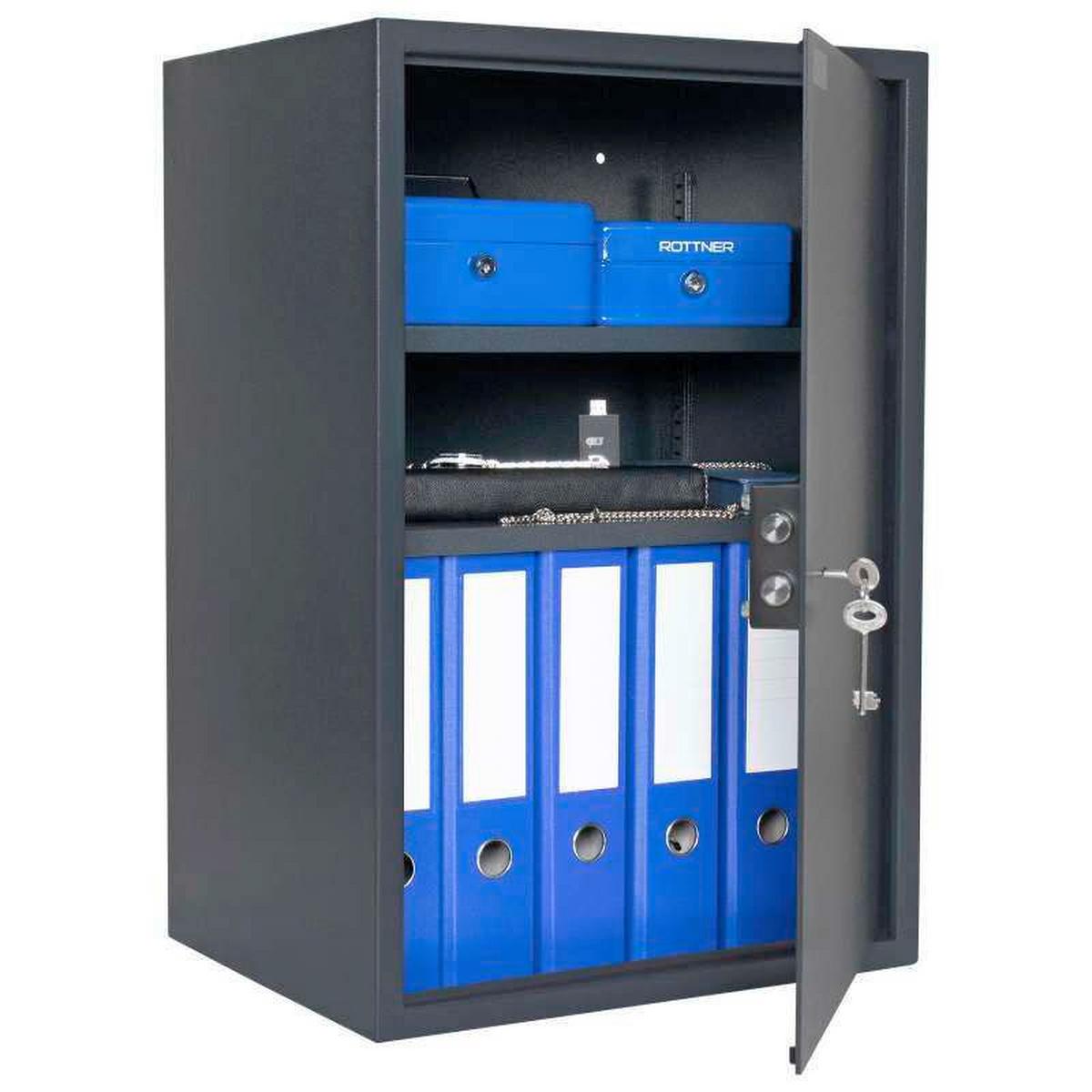 Tresor Jupiter5 - Anthrazit, KONVENTIONELL, Metall (45/67/36cm) - ROTTNER