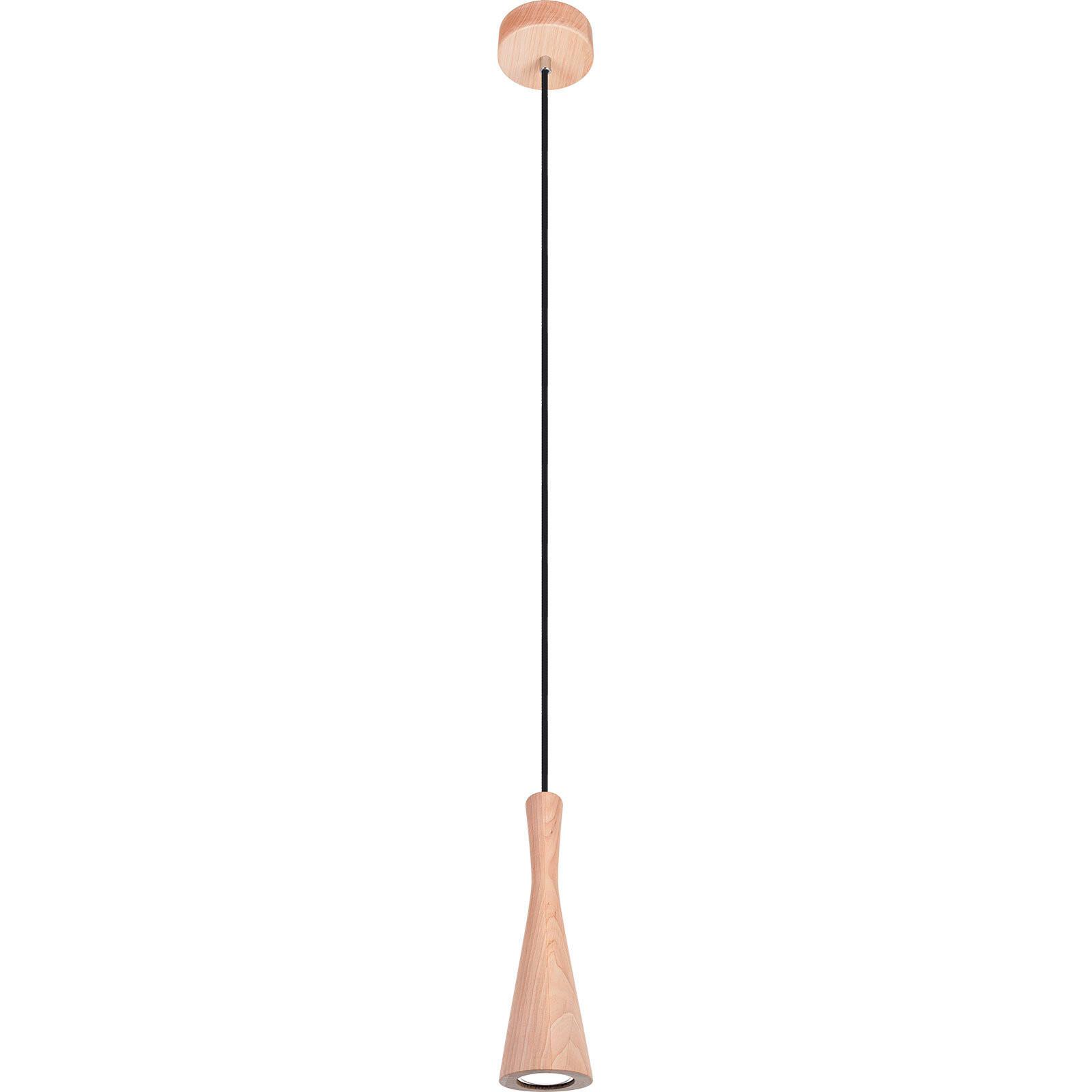 Hängeleuchte 8510151 Vegas - Erlefarben/Schwarz, Natur, Holz (10/90-140cm)