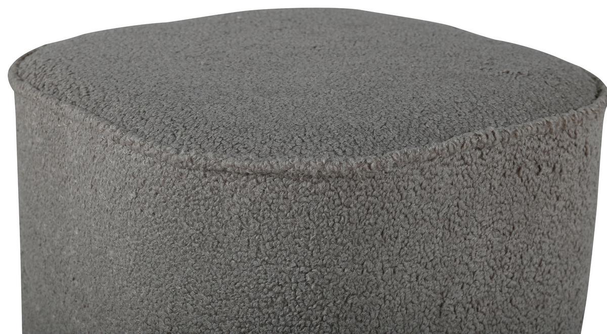 Pouf Piff - Grau, Design, Textil (44/41/44cm) - Livetastic