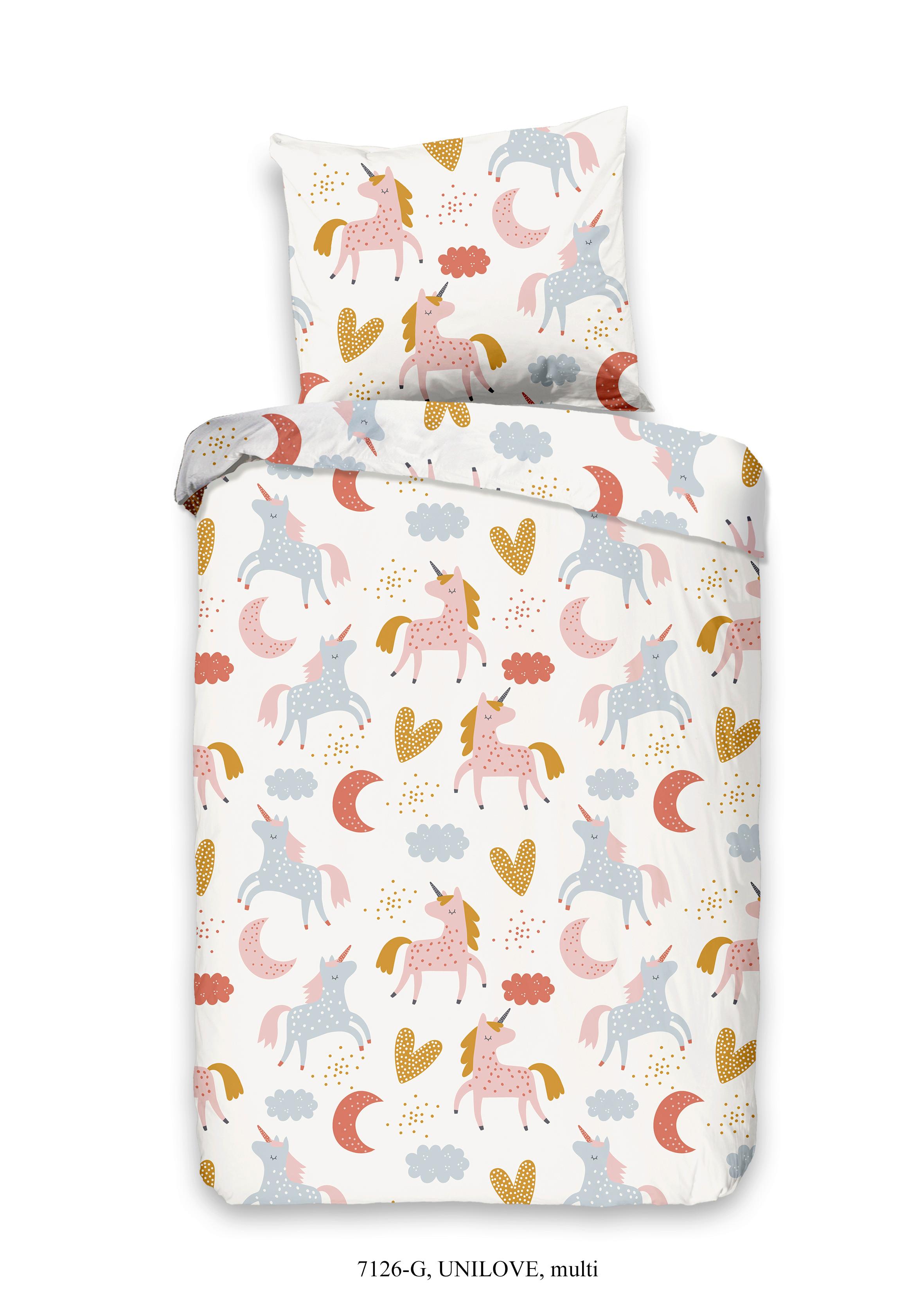 Kinderbettwäsche Unilove Multicolor 120x150 Cm - Multicolor, Trend, Textil (120/150cm)