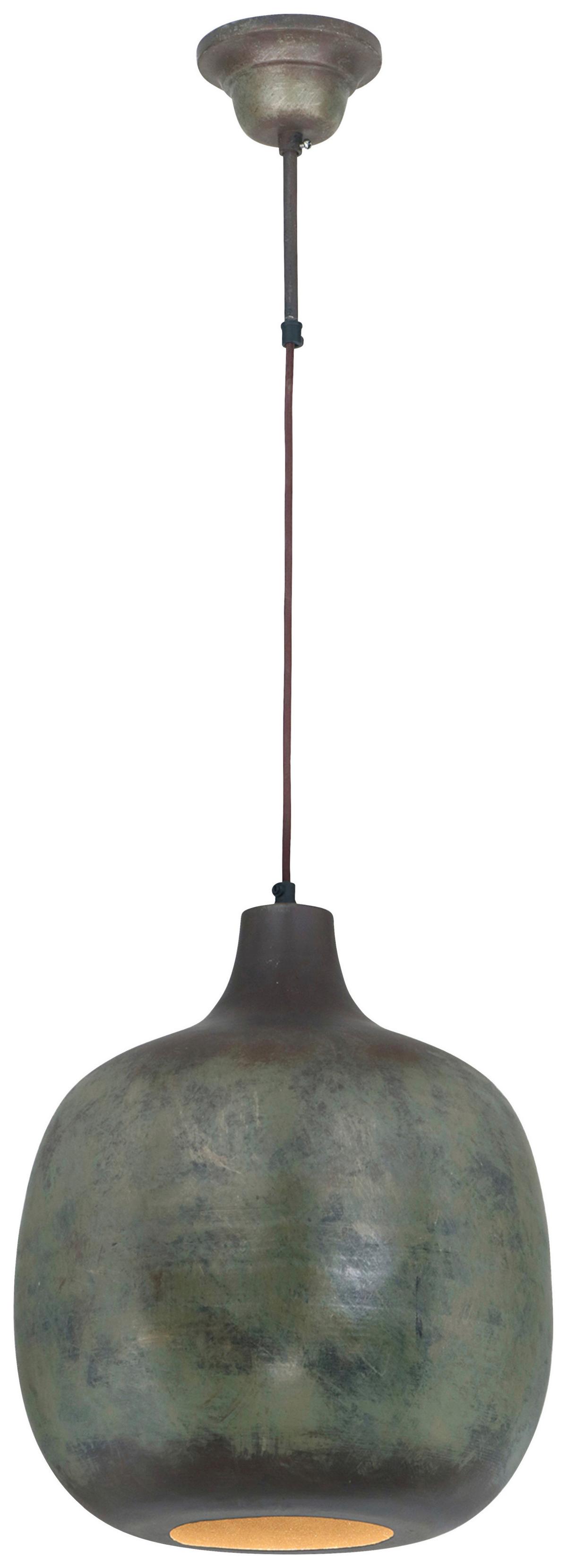 Hängeleuchte Mican Bronzefarben B: 38 Cm - Bronzefarben, Basics, Metall (34/34/38cm) - Kayoom