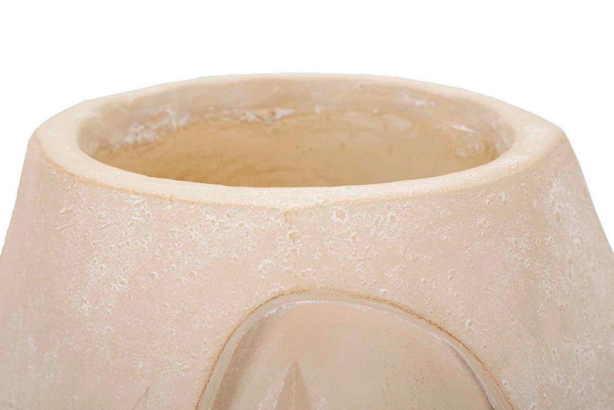 Vase Elegant B Gelb/Naturfarben/Rosa B:24,5cm - Gelb/Naturfarben, Basics, Kunststoff (24.5/26/20.5cm)