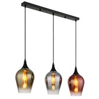 Hängeleuchte 155520-3h - Klar, KONVENTIONELL, Glas/Metall (83/18/120cm) - Globo