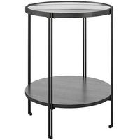 Beistelltisch Wainwright Schwarz B: 42 cm - Schwarz, Design, Glas/Holzwerkstoff (42/55cm) - MID.YOU