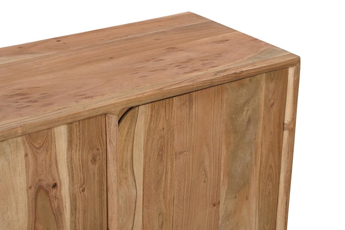 Sideboard Akazie B: 145cm - Naturfarben, Design, Holz (145/80/71cm) - MID.YOU