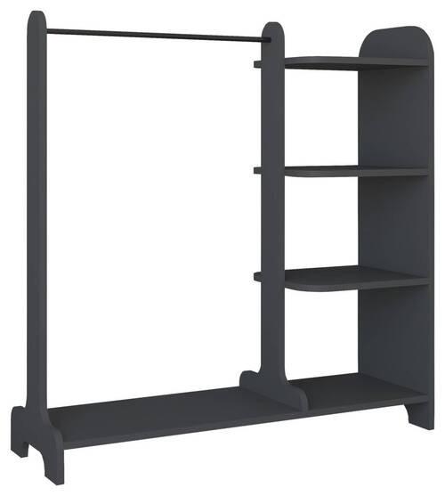 Garderobe Lempu Anthrazit - Anthrazit, MODERN, Holzwerkstoff (106/110/35cm) - MID.YOU