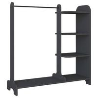 Garderobe Lempu Anthrazit - Anthrazit, MODERN, Holzwerkstoff (106/110/35cm) - MID.YOU