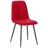 Stuhl Lago Rot Lago - Rot/Schwarz, MODERN, Holz/Textil (47/87/58cm) - P & B