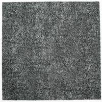 Teppichfliese Grau Marble 50x50 cm Florhöhe 3 mm - Grau, Basics, Textil (50/50cm)