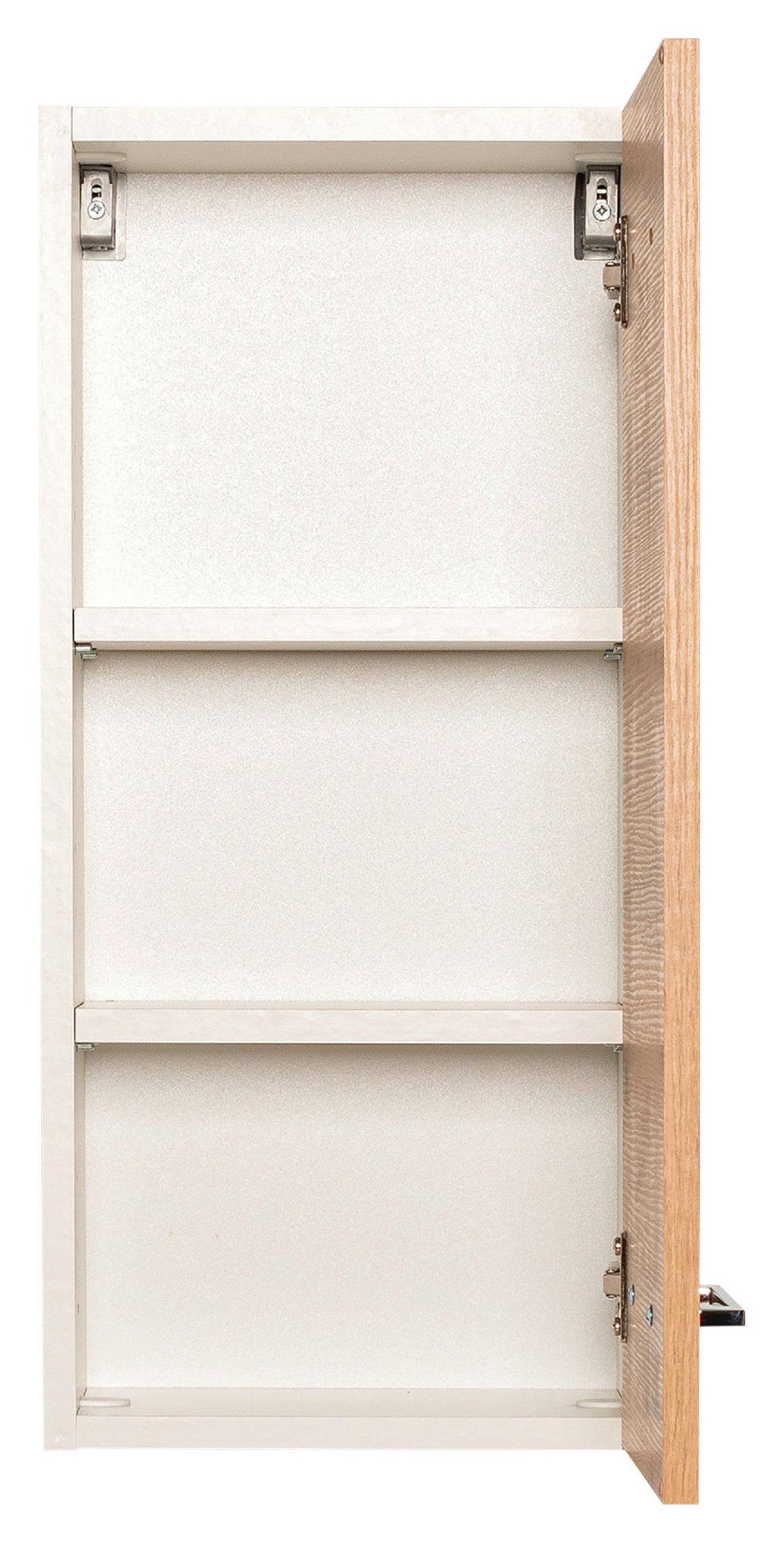 Hängeschrank Paris Eiche Wotan/weiß B: 30 Cm - Eiche Wotan/Weiß, MODERN, Holzwerkstoff (30/64/20cm) - Held