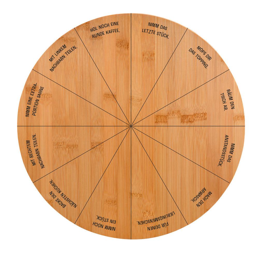 Drehplatte inkl. Tortenheber - Hellbraun, Basics, Holz/Metall (35/35/5,5cm) - Kesper
