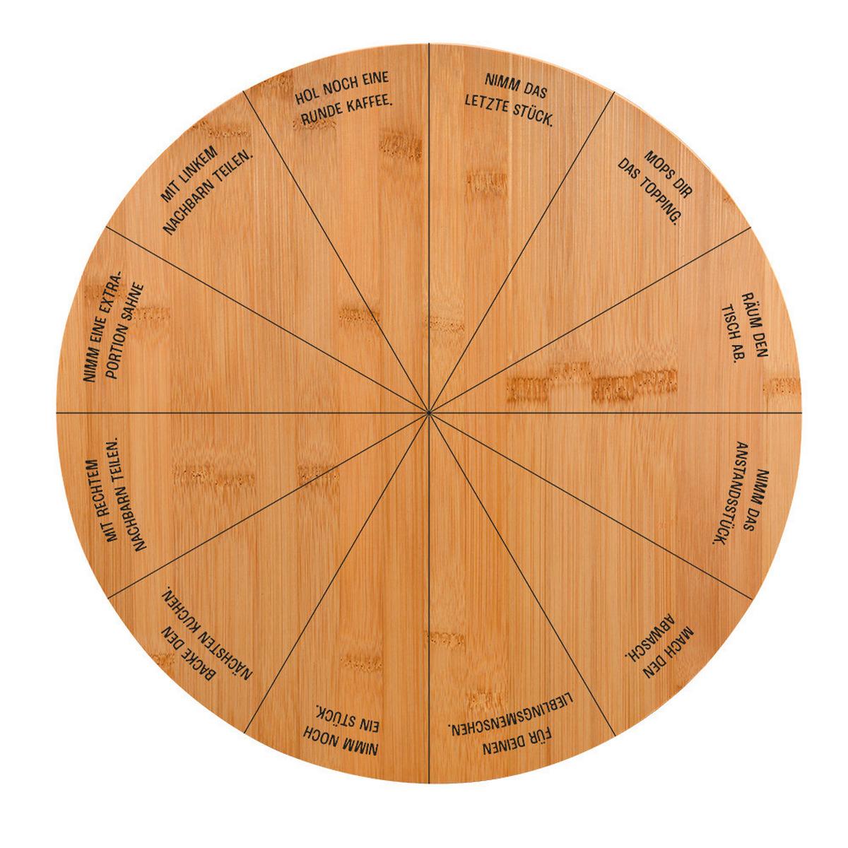 Drehplatte Inkl. Tortenheber - Hellbraun, Basics, Holz/Metall (35/35/5,5cm) - Kesper