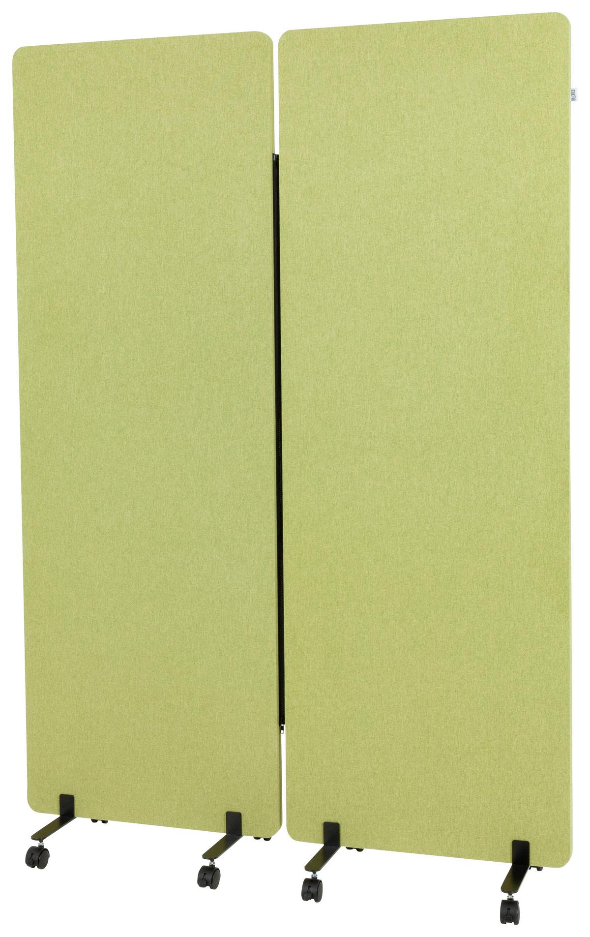 Trennwand Flexmiut - Hellgrün, Basics, Kunststoff/Textil (60/177/35cm) - MID.YOU