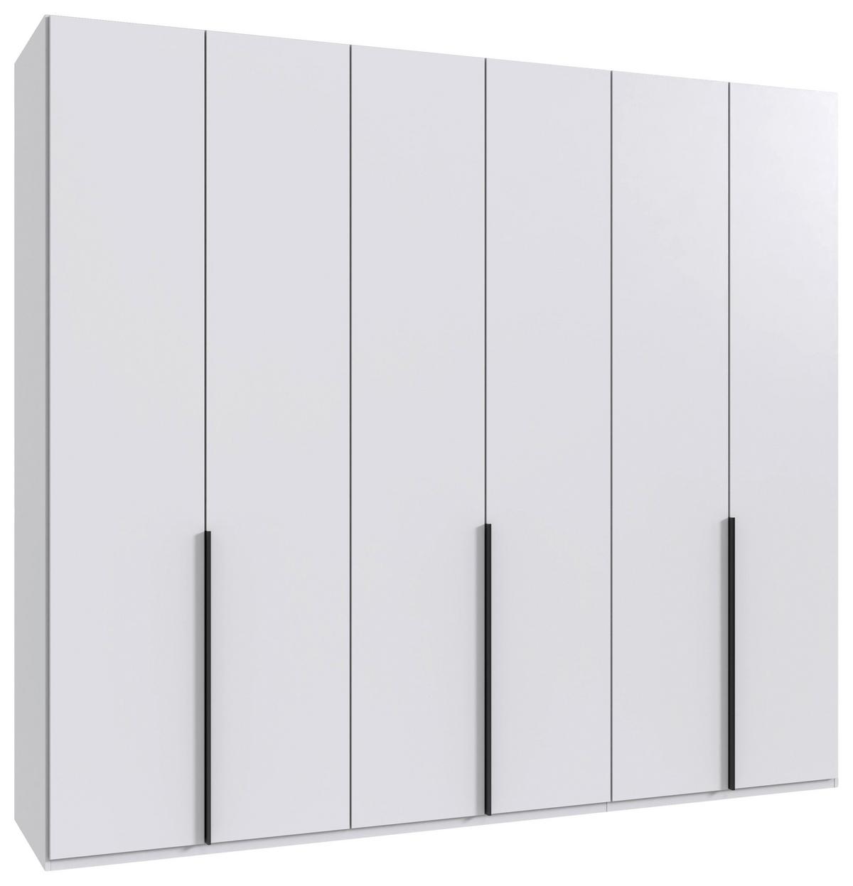 Drehtürenschrank Ny A Black, Weiß B: 270 cm - Weiß, MODERN, Holzwerkstoff (270/236/58cm) - MID.YOU