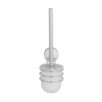 WC-Bürstengarnitur Static Loc Osimo 24865100 - Chromfarben/Weiß, MODERN, Kunststoff/Metall (10/37/11cm) - Wenko
