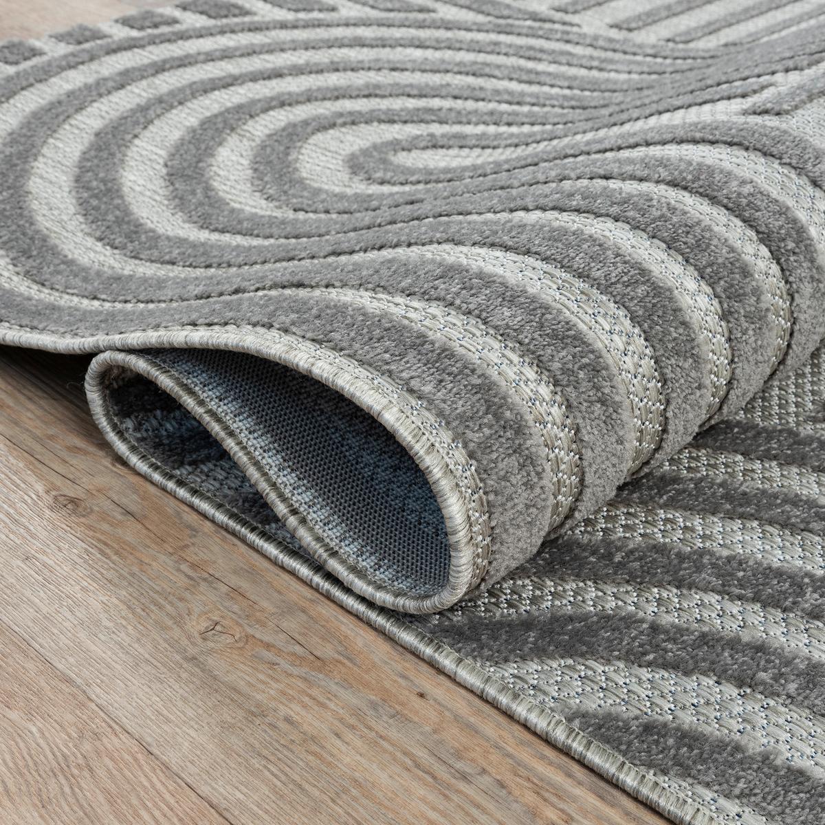 Outdoorteppich 9007_gray_140x200 - Grau, Basics, Textil (140/200cm)