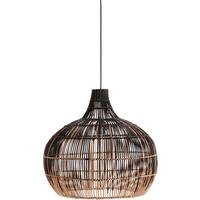 Hängeleuchte 5331-Bt02 Martha - Schwarz/Naturfarben, Natur, Naturmaterialien (38,5/38,5cm)