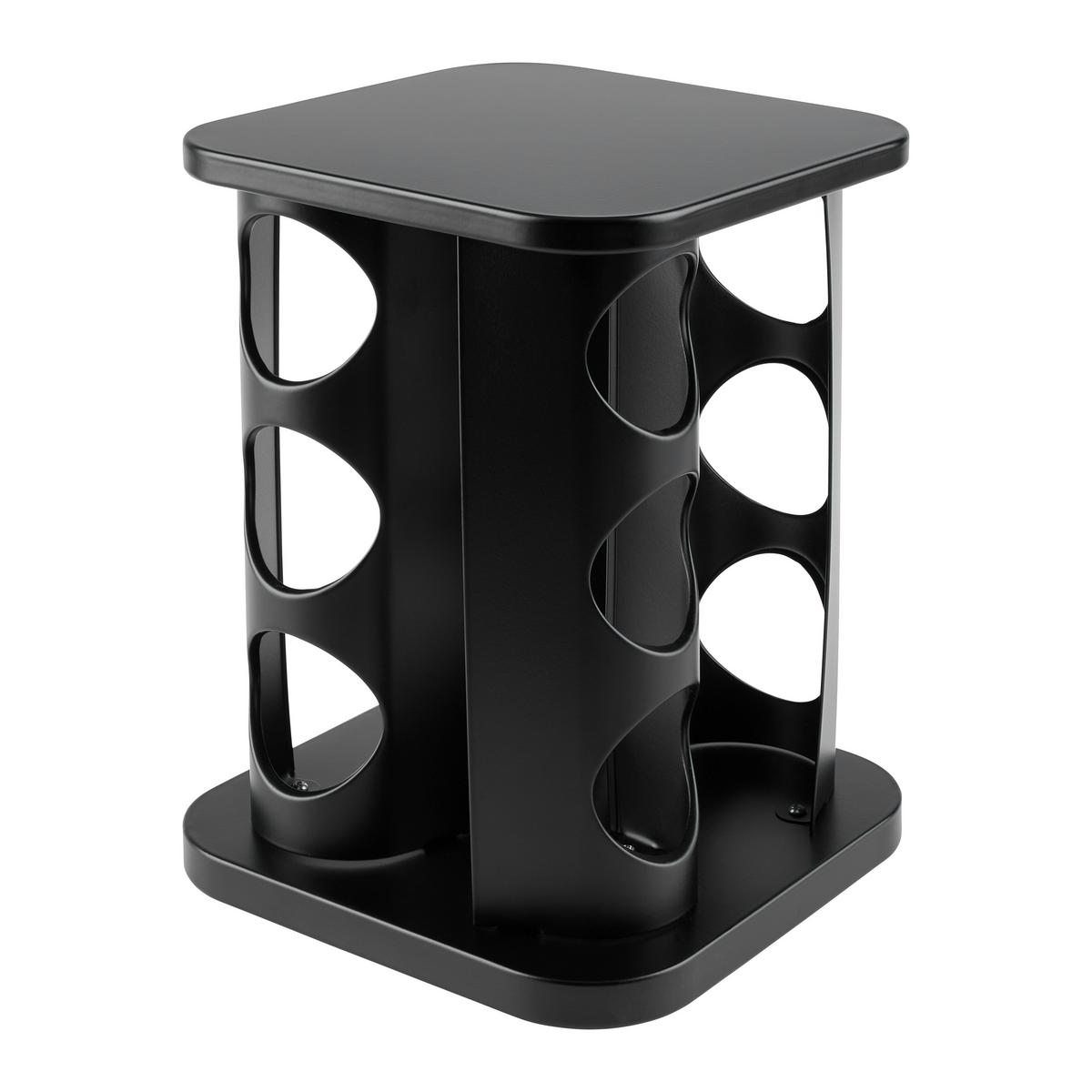 Otočný stojan na koreničky RAGNAR - priehľadné/čierna, Modern, kov/plast - Mömax