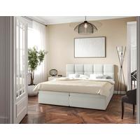 Boxbett Mit Topper & Bettkasten 200x200 Lorie Ii - Schwarz/Weiß, MODERN, Holz/Holzwerkstoff (200/200cm) - MID.YOU