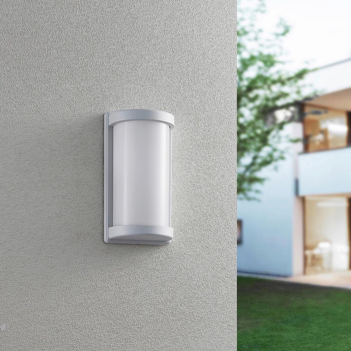 AUßENWANDLEUCHTE 10W, Weiß - Weiß, Design, Kunststoff/Metall (26,5/14,5/10cm)