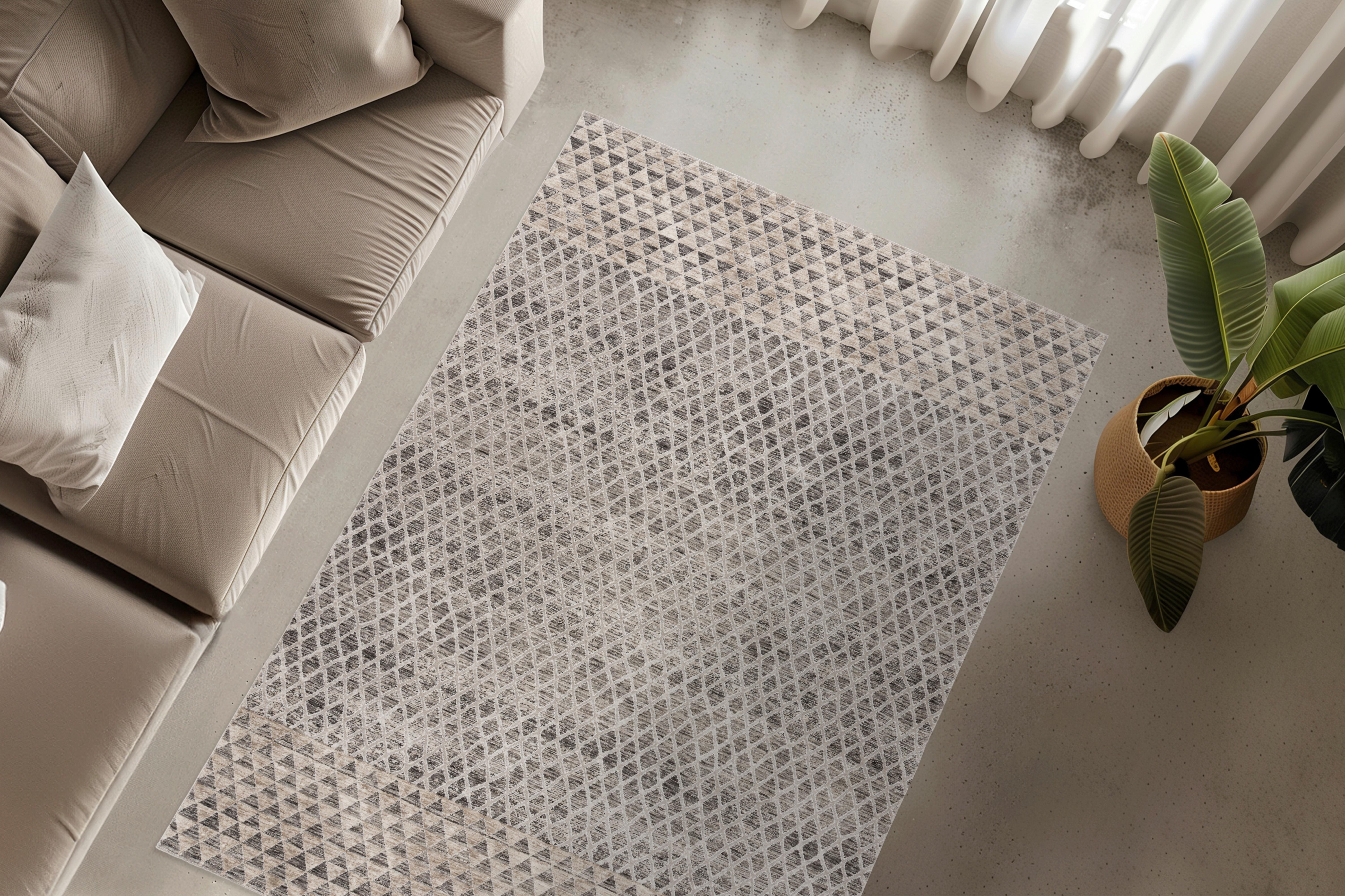 Webteppich My Bella - Grau, Design, Textil (80/150cm) - Obsession