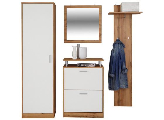 Šatník Pop - farby dubu/biela, Moderný, kompozitné drevo (179l) Šatník Pop - farby dubu/biela, Moderný, kompozitné drevo (179l)