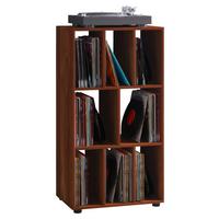 SCHALLPLATTENREGAL Schaltino NussbaumfarbenB:60cm - Nussbaumfarben, MODERN, Holzwerkstoff (60/115/36cm) - MID.YOU